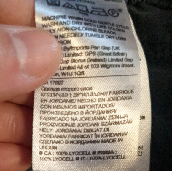 Banana Republic Gray Green Pull on Crop Pants Elastic Stretch Back - Picture 8 of 8